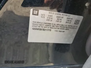 2016 Cadillac CTS AWD z VIN 1G6AW5SX7G0117775, wystawiony jako Copart lot #56944594 z przebiegiem 99 117 mil mil oraz Szkoda całkowita • Salvage title. Historia ofert i sprzedaży dostępna na DreamBid. Obrazek 12.