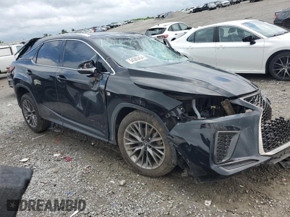 2020 Lexus RX 350 F Sport Performance with VIN 2T2YZMDA8LC229910, listed as a Copart auction lot 72748204 with Not provided miles and Salvage title. Bid and sale history available at DreamBid. Image 4.