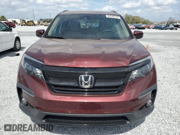 2022 Honda Pilot Special Edition with VIN 5FNYF6H2XNB030268, listed as a Copart auction lot 47570775 with 43,734 mi miles and Non Repairable. Bid and sale history available at carsss.com. Image 5.