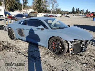 2021 Audi R8 V10 z VIN WUABAAFX8M7900919, wystawiony jako Copart lot #44812725 z przebiegiem 21 390 mil mil oraz Szkoda całkowita • Salvage title. Historia ofert i sprzedaży dostępna na DreamBid. Obrazek 4.