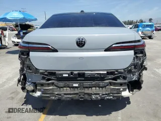 2023 BMW 7 Series 740i with VIN WBA23EH05PCM61539, listed as a Copart auction lot 58013225 with 16,242 mi miles and Salvage title. Bid and sale history available at DreamBid. Image 6.