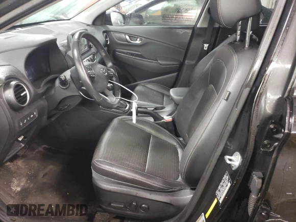 2020 Hyundai Kona Ultimate with VIN KM8K53A55LU572468, listed as a Copart auction lot 88451785 with 53,377 mi miles and Salvage Title. Bid and sale history available at carsss.com. Image 7.