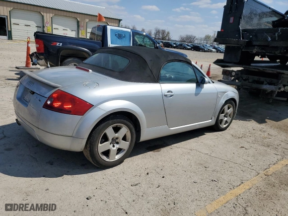 2002 Audi TT with VIN TRUTC28N721009989, listed as a Copart auction lot 52830875 with 0 mi miles and Clean Title. Bid and sale history available at carsss.com. Image 3.