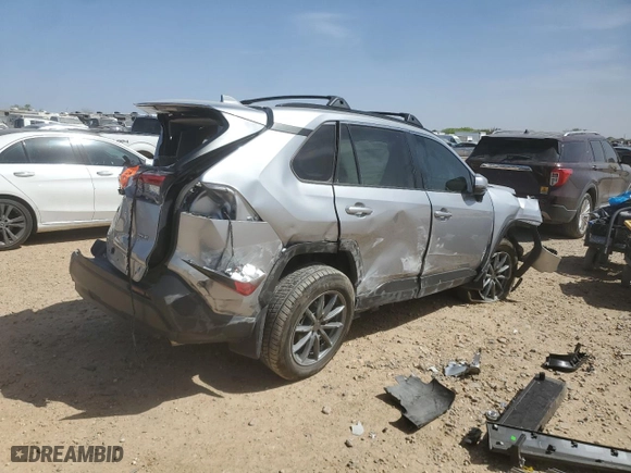 2021 Toyota RAV4 XLE Premium with VIN 2T3C1RFV3MC098588, listed as a Copart auction lot 49820925 with 0 mi miles and Salvage Title. Bid and sale history available at carsss.com. Image 3.