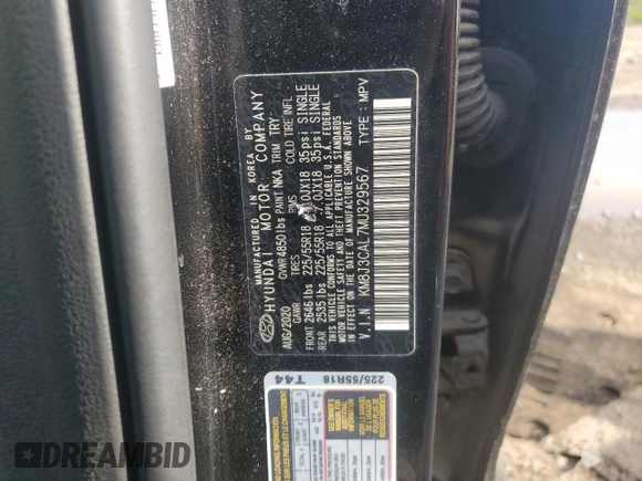 2021 Hyundai Tucson Ultimate z VIN KM8J3CAL7MU329567, wystawiony jako Copart lot #57622255 z przebiegiem 48 709 mil mil oraz Nie do naprawy • Non repairable. Historia ofert i sprzedaży dostępna na DreamBid. Obrazek 13.