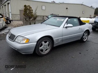 1999 Mercedes-Benz SL-Class with VIN WDBFA68F6XF187124, listed as a Copart auction lot 47209235 with 92,346 mi miles and Clean Title. Bid and sale history available at carsss.com. Image 1.
