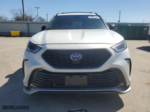 2021 Toyota Highlander XSE with VIN 5TDLZRBH2MS063808, listed as a Copart auction lot 47874045 with 57,127 mi miles and Salvage Title. Bid and sale history available at carsss.com. Image 5.