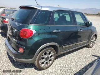 2014 FIAT 500L Trekking with VIN ZFBCFADH4EZ010196, listed as a Copart auction lot 62566094 with 128,519 mi miles and Salvage Title. Bid and sale history available at carsss.com. Image 3.