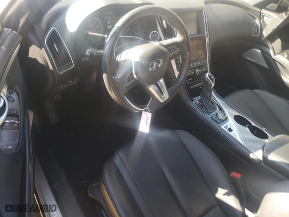 2017 Infiniti Q60 3.0t Premium with VIN JN1EV7EK8HM361560, listed as a Copart auction lot 45396785 with 105,222 mi miles and Salvage Title. Bid and sale history available at carsss.com. Image 8.