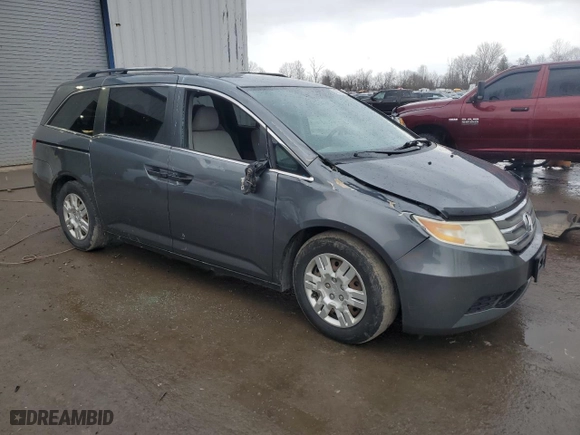 2011 Honda Odyssey LX with VIN 5FNRL5H20BB065078, listed as a Copart auction lot 50021205 with 118,141 mi miles and Salvage Title. Bid and sale history available at carsss.com. Image 4.