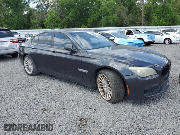 2012 BMW 7 Series 750i xDrive with VIN WBAKC6C5XCC397243, listed as a Copart auction lot 55388715 with 77,424 mi miles and Clean Title. Bid and sale history available at DreamBid. Image 4.