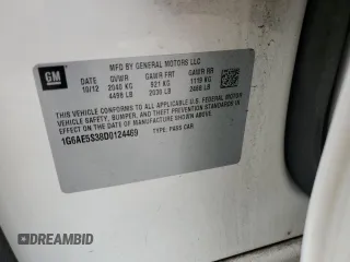 2013 Cadillac ATS Premium z VIN 1G6AE5S38D0124469, wystawiony jako Copart lot #86371024 z przebiegiem Nie podano mil oraz Szkoda całkowita • Salvage title. Historia ofert i sprzedaży dostępna na DreamBid. Obrazek 14.