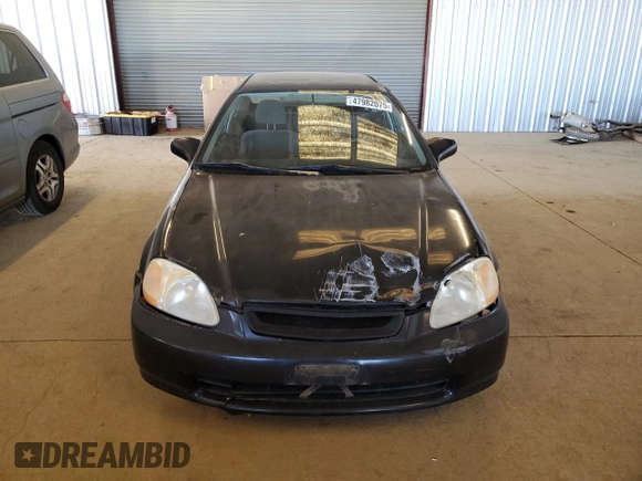 1998 Honda Civic DX with VIN 2HGEJ6343WH121454, listed as a Copart auction lot 47982075 with 215,221 mi miles and Salvage Title. Bid and sale history available at DreamBid. Image 5.