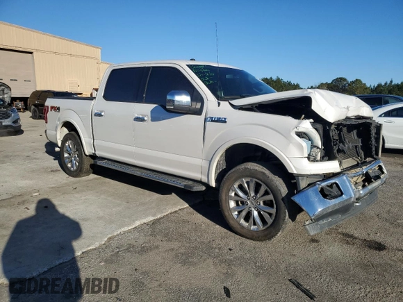 2017 Ford F-150 XL with VIN 1FTEW1EFXHFC29284, listed as a Copart auction lot 46331125 with 153,768 mi miles and Salvage Title. Bid and sale history available at carsss.com. Image 4.
