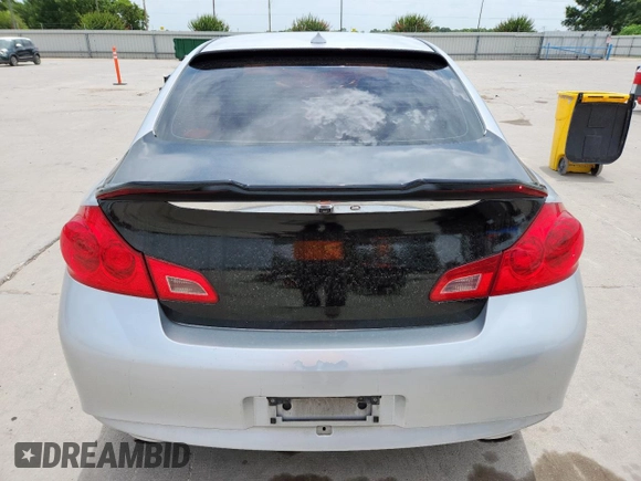 2012 Infiniti G25 Journey with VIN JN1DV6AP5CM810712, listed as a Copart auction lot 63516025 with 177,219 mi miles and Salvage title. Bid and sale history available at DreamBid. Image 6.