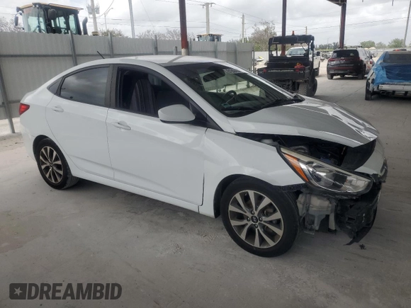 2017 Hyundai Accent SE with VIN KMHCT4AE8HU351826, listed as a Copart auction lot 51245455 with 63,230 mi miles and Salvage Title. Bid and sale history available at carsss.com. Image 4.