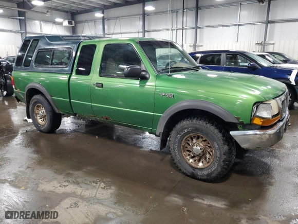 1999 Ford Ranger XLT with VIN 1FTZR15X1XPA30215, listed as a Copart auction lot 45638465 with 269,770 mi miles and Salvage Title. Bid and sale history available at carsss.com. Image 4.