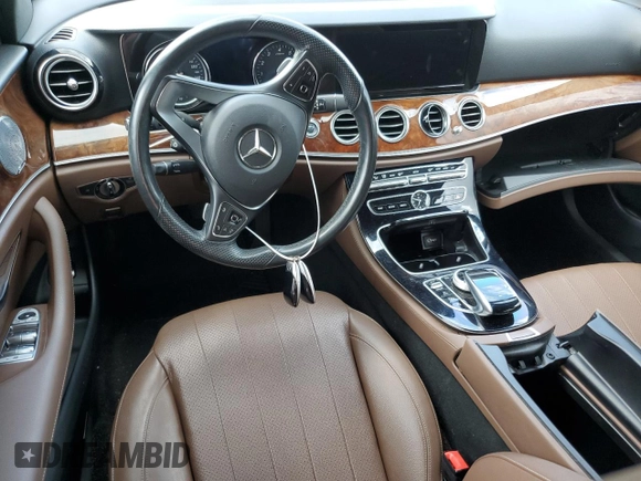 2017 Mercedes-Benz E-Class E 400 Luxury with VIN WDDZH6GB5HA165077, listed as a Copart auction lot 74110884 with 0 mi miles and Salvage Title. Bid and sale history available at carsss.com. Image 8.