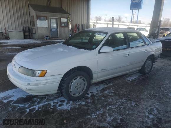 1995 Ford Taurus GL with VIN 1FALP52U0SA258107, listed as a Copart auction lot 46450475 with 169,426 mi miles and Salvage Title. Bid and sale history available at carsss.com. Image 1.