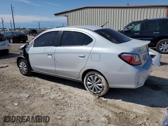 2023 Mitsubishi Mirage ES with VIN ML32FUFJXPHF03972, listed as a Copart auction lot 56458455 with 68,020 mi miles and Salvage title. Bid and sale history available at DreamBid. Image 2.