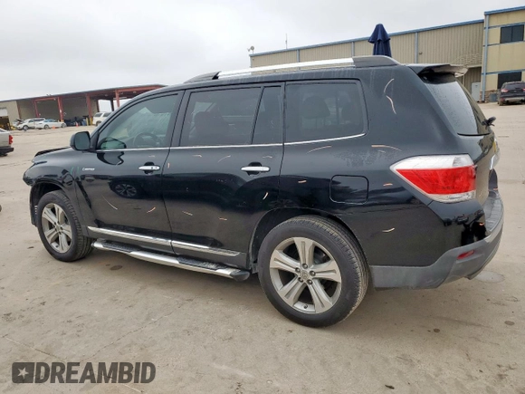 2012 Toyota Highlander Limited with VIN 5TDYK3EHXCS081555, listed as a Copart auction lot 58797705 with 237,476 mi miles and Salvage title. Bid and sale history available at DreamBid. Image 2.