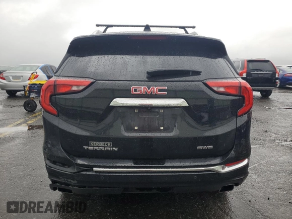 2019 GMC Terrain Denali with VIN 3GKALXEX3KL105541, listed as a Copart auction lot 59677945 with 44,870 mi miles and Salvage title. Bid and sale history available at DreamBid. Image 6.