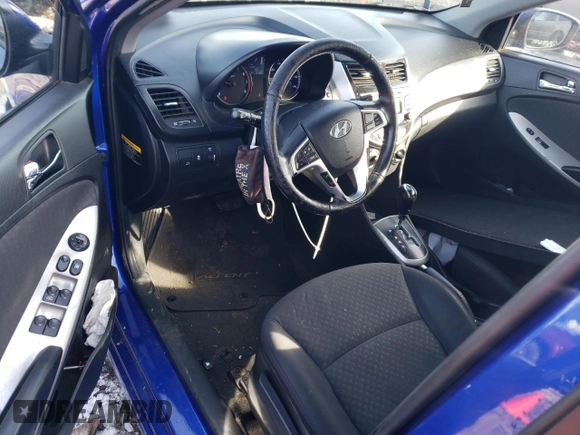 2012 Hyundai Accent SE with VIN KMHCU5AEXCU025845, listed as a Copart auction lot 86557364 with 117,262 mi miles and Salvage Title. Bid and sale history available at carsss.com. Image 8.