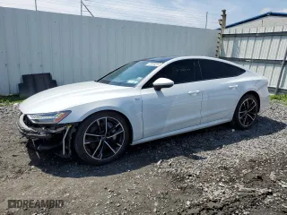 2023 Audi A7 Prestige with VIN WAUV2BF20PN039511, listed as a Copart auction lot 53065234 with 24,599 mi miles and Non Repairable. Bid and sale history available at carsss.com. Image 1.