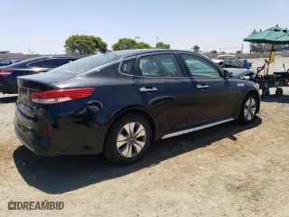 2017 Kia Optima Hybrid with VIN KNAGT4LEXH5018490, listed as a Copart auction lot 61416794 with 104,994 mi miles and Salvage Title. Bid and sale history available at carsss.com. Image 3.