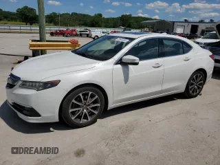 2015 Acura TLX V6 with VIN 19UUB2F30FA014347, listed as a Copart auction lot 55644404 with 134,573 mi miles. Bid and sale history available at carsss.com. Image 1.