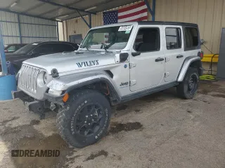 2023 Jeep Wrangler z VIN 1C4JJXN65PW641305, wystawiony jako Copart lot #56604905 z przebiegiem 17 792 mil mil oraz Nie do naprawy • Non repairable. Historia ofert i sprzedaży dostępna na DreamBid. Obrazek 1.