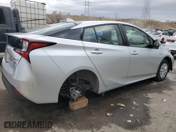 2022 Toyota Prius L Eco with VIN JTDKAMFU9N3160987, listed as a Copart auction lot 47665885 with 154,509 mi miles and Salvage Title. Bid and sale history available at DreamBid. Image 3.
