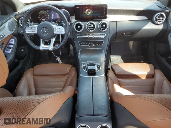 2020 Mercedes-Benz C 43 AMG with VIN 55SWF6EB4LU323896, listed as a Copart auction lot 54006795 with 77,747 mi miles and Salvage Title. Bid and sale history available at carsss.com. Image 8.