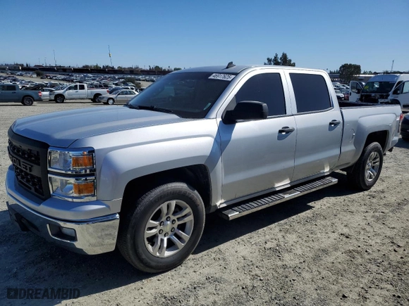 2014 Chevrolet Silverado 1500 LT with VIN 3GCPCREC7EG360480, listed as a Copart auction lot 46917625 with 187,022 mi miles and Salvage Title. Bid and sale history available at carsss.com. Image 1.