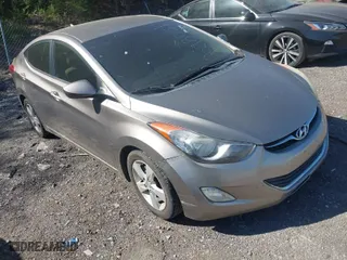 2012 Hyundai Elantra GLS PZEV with VIN 5NPDH4AE0CH091998, listed as a IAAI auction lot 42056779 with 206,425 mi miles. Bid and sale history available at carsss.com. Image 1.