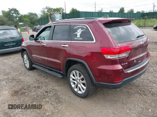 2017 Jeep Grand Cherokee Limited with VIN 1C4RJFBG4HC873889, listed as a IAAI auction lot 42726154 with 52,896 mi miles and . Bid and sale history available at DreamBid. Image 3.