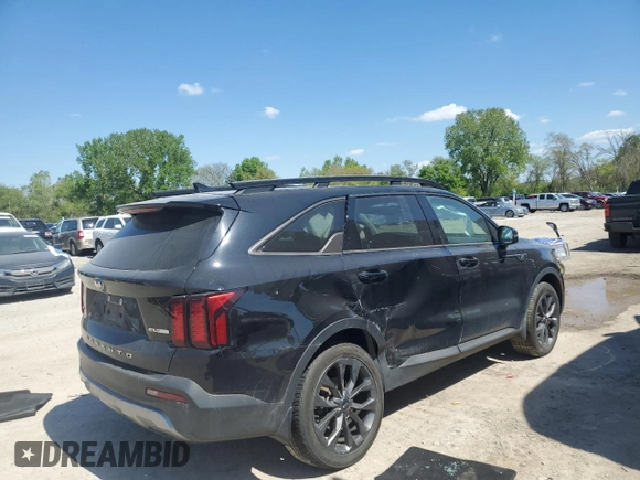 2021 Kia Sorento EX with VIN 5XYRHDLF2MG069554, listed as a Copart auction lot 55751305 with 67,410 mi miles and Salvage title. Bid and sale history available at DreamBid. Image 3.