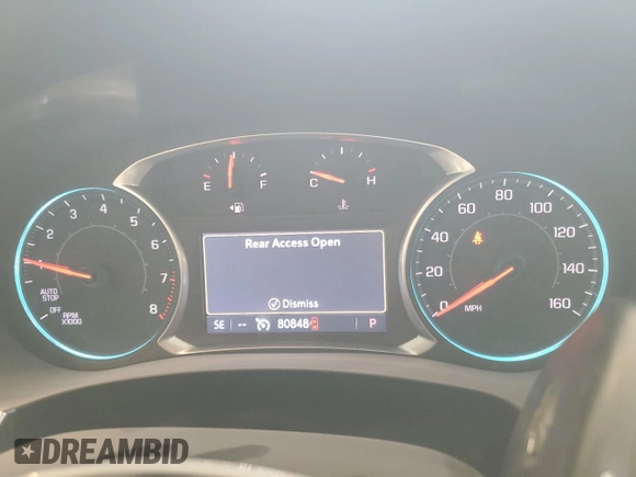 2020 Chevrolet Traverse Premier with VIN 1GNERKKW0LJ159468, listed as a Copart auction lot 53095035 with 80,848 mi miles and Salvage title. Bid and sale history available at DreamBid. Image 9.