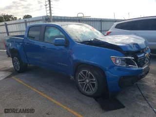 2021 Chevrolet Colorado 4WD Work Truck with VIN 1GCGTBEN4M1186566, listed as a Copart auction lot 75262794 with 94,819 mi miles and Salvage Title. Bid and sale history available at carsss.com. Image 4.