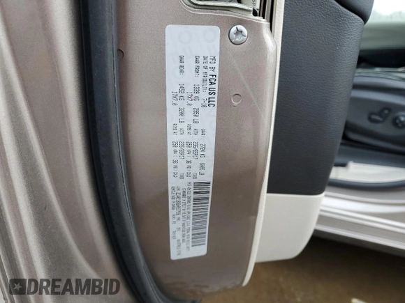 2017 Chrysler Pacifica Touring L with VIN 2C4RC1BG6HR537536, listed as a Copart auction lot 49702695 with 123,599 mi miles and Salvage Title. Bid and sale history available at DreamBid. Image 13.
