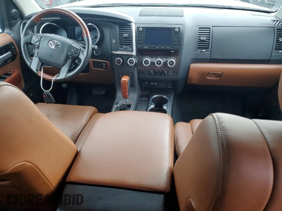 2020 Toyota Sequoia Platinum with VIN 5TDDY5G12LS174921, listed as a Copart auction lot 74451244 with 36,776 mi miles and Salvage Title. Bid and sale history available at carsss.com. Image 8.