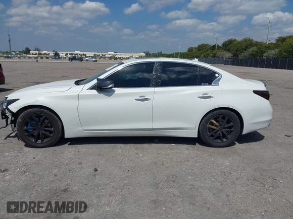 2014 Infiniti Q50 with VIN JN1BV7AP2EM671929, listed as a IAAI auction lot 41794659 with 77,930 mi miles. Bid and sale history available at carsss.com. Image 15.