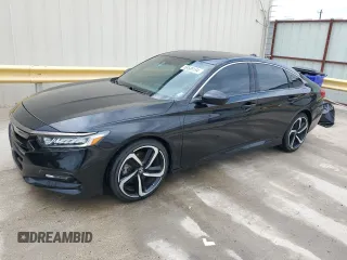 2018 Honda Accord Sedan Sport 1.5T with VIN 1HGCV1F35JA091866, listed as a Copart auction lot 58529194 with 56,818 mi miles and Clean Title. Bid and sale history available at carsss.com. Image 1.