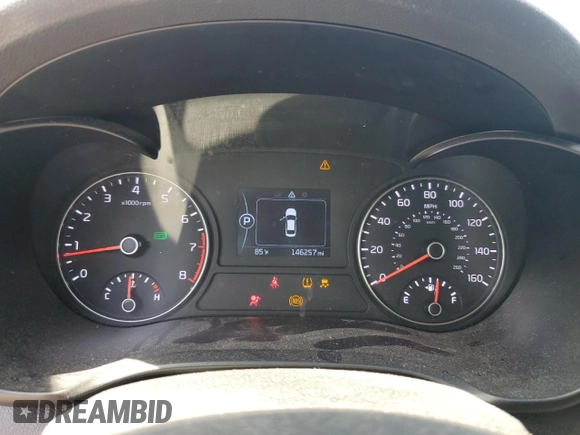 2017 Kia Optima LX with VIN 5XXGT4L34HG158208, listed as a Copart auction lot 60198155 with 146,257 mi miles and Salvage title. Bid and sale history available at DreamBid. Image 9.