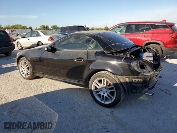 2008 Mercedes-Benz SLK-Class 3.0L with VIN WDBWK54F58F188487, listed as a Copart auction lot 71207744 with 85,281 mi miles and Salvage Title. Bid and sale history available at carsss.com. Image 2.