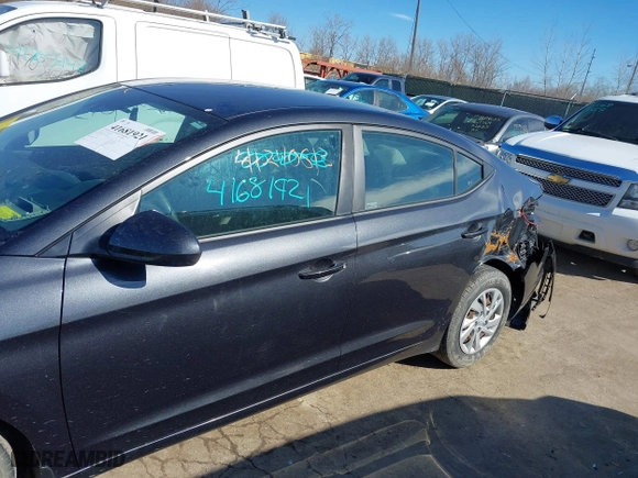 2020 Hyundai Elantra SE with VIN 5NPD74LF9LH594275, listed as a IAAI auction lot 41681921 with 62,554 mi miles. Bid and sale history available at carsss.com. Image 15.