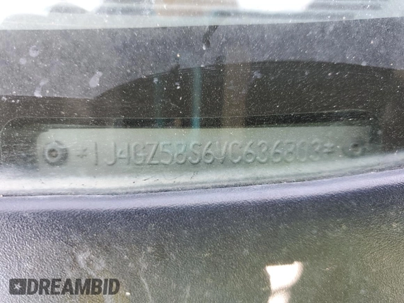 1997 Jeep Grand Cherokee Laredo z VIN 1J4GZ58S6VC636803, wystawiony jako Copart lot #59977115 z przebiegiem Nie podano mil oraz Szkoda całkowita • Salvage title. Historia ofert i sprzedaży dostępna na DreamBid. Obrazek 14.