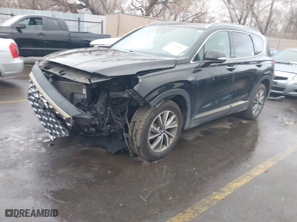 2020 Hyundai Santa Fe Limited with VIN 5NMS53AD2LH202128, listed as a IAAI auction lot 41261017 with 43,600 mi miles. Bid and sale history available at carsss.com. Image 2.
