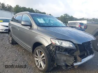 2014 Audi Q7 Premium Plus with VIN WA1LMAFE9ED017240, listed as a IAAI auction lot 41666297 with 136,342 mi miles and . Bid and sale history available at DreamBid. Image 1.