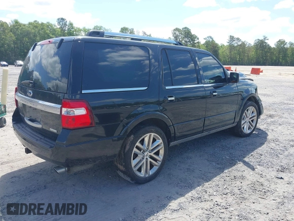 2015 Ford Expedition Platinum with VIN 1FMJU1MT1FEF12442, listed as a IAAI auction lot 42144296 with 150,759 mi miles and . Bid and sale history available at DreamBid. Image 4.